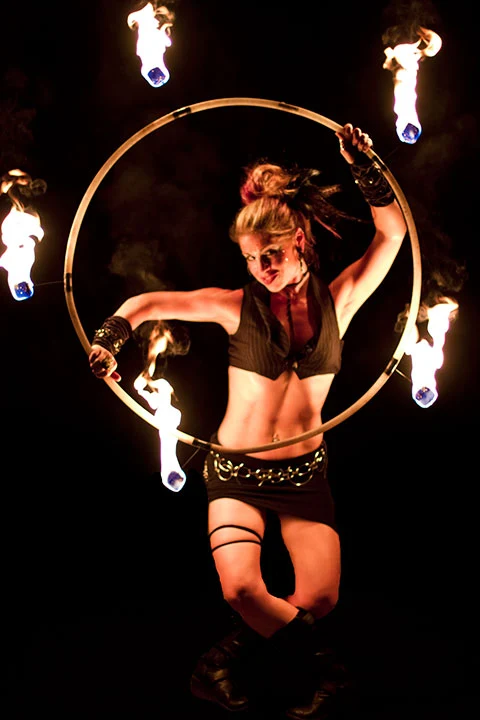 A circle of fire surrounds Debby