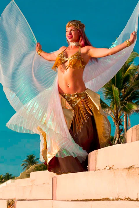 Debby extending translucent wings into the open air